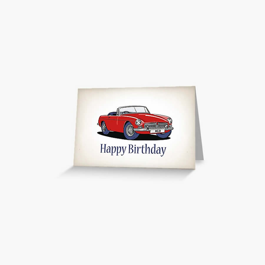 MGB Birthday Card